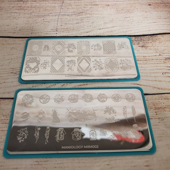 Maniology Mani x Me Whale Animals Feathers Nail Stamping Plates MXM001 MXM002 - Picture 2 of 5